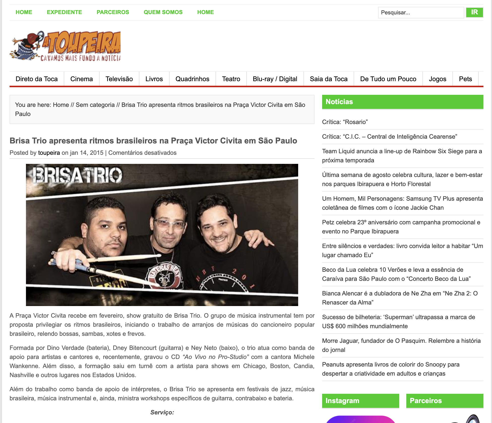 Screenshot: A Toupeira — Praça Victor Civita