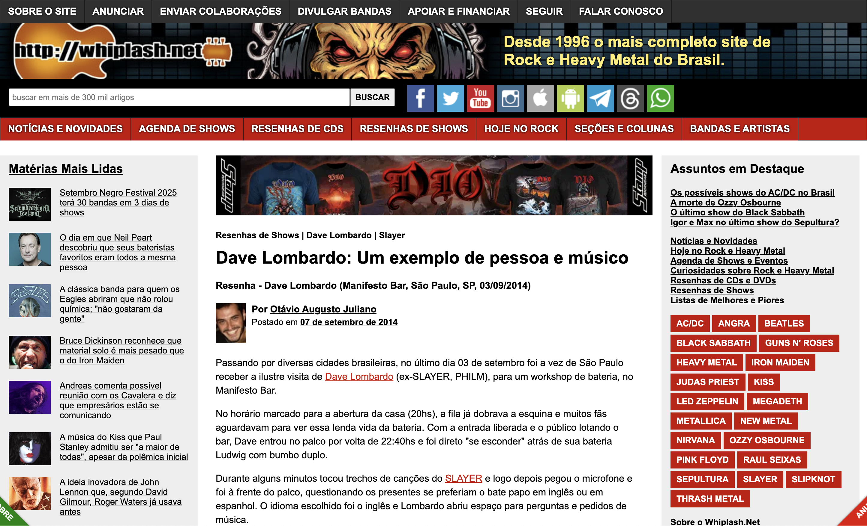 Screenshot: Whiplash — Dave Lombardo & Brisa Trio
